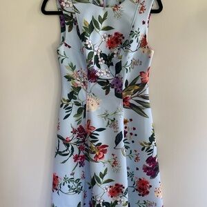 Tommy Hilfiger Blue Floral Midi Dress